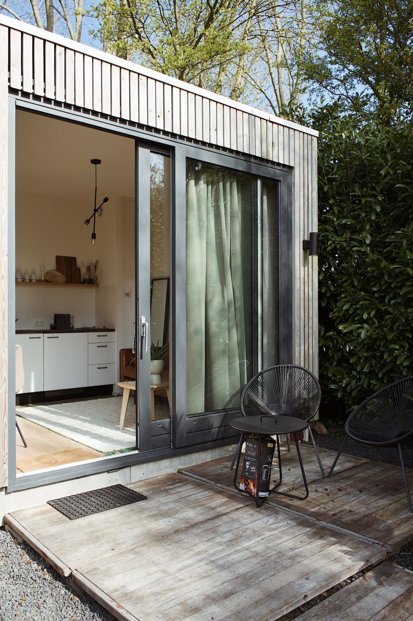 Вілла Modern Tiny House Op Rustig Watersportpark Елагейзен Екстер'єр фото